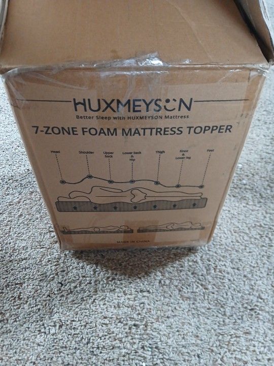 Huxmeyson 7 Zone Foam Mattress Topper