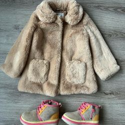 UGG Leather Wool Boots Kids Girls Shoes