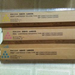 Printer Toner Cartridge Ricoh,Savin,Lanier Mp C5501, c9155,Ld 655c, C5000, C5050,Ld 550c.