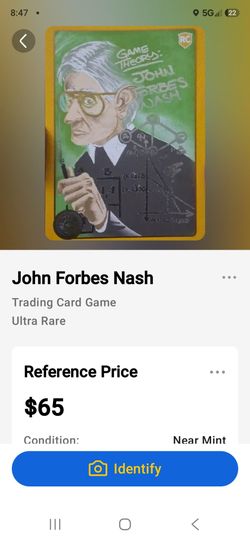 John Forbes Nash Ultra Rare Trading Card