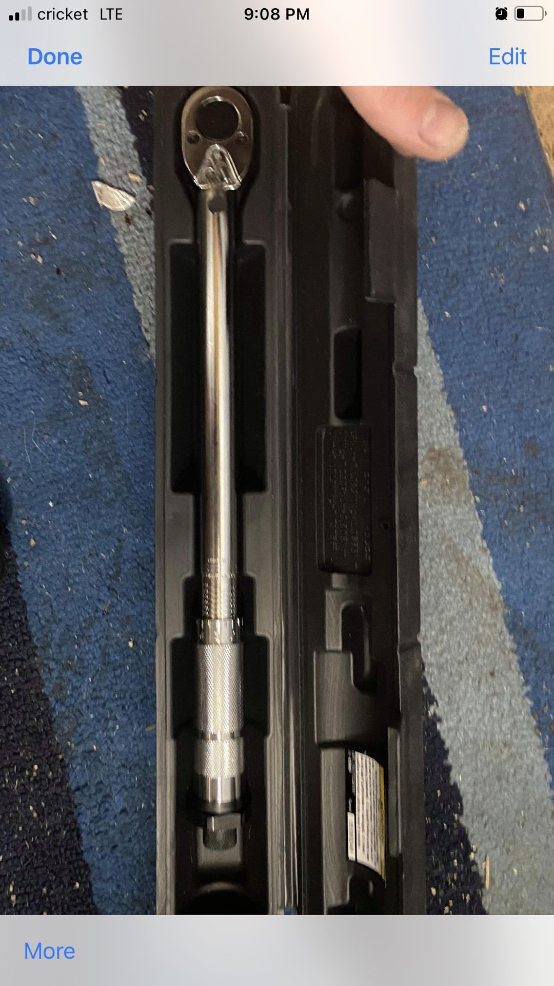 Torque Wrench Has Adapter And 19 Mm Socket And Case I’m Asking $80