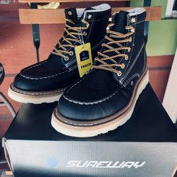 SUREWAY SOFT TOE WORK BOOTS 