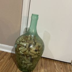 Clear Vase With Corks