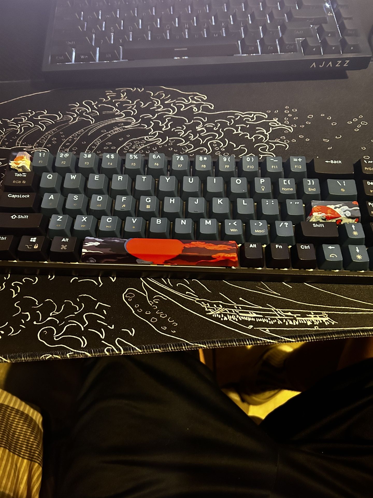 60 Percent Gaming Keyboard 68 Keys Mechanical Keyboard Rainbow Backlit Mini Compact Wired Keyboard with Red Switch for Windows Laptop Gamer(68 Monster