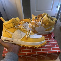 Off-White x Air Force 1 Mid SP Leather 'Varsity Maize'