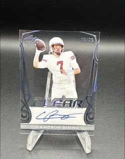 2023 Leaf Trinity Clear #CA-CR1 Cameron Rising Auto #/25