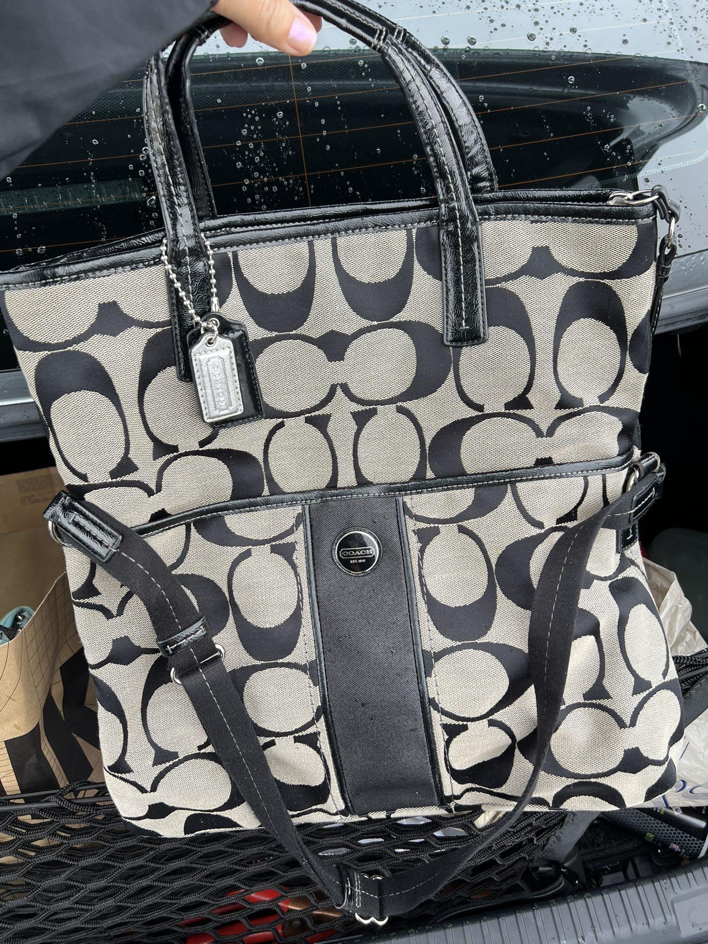 Coach Purse Has Short And Long Handles