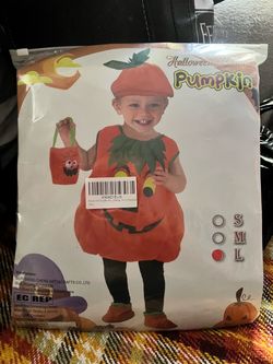 Toddler pumpkin costume