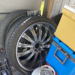 Universal 26in Rims Tires And Cover 