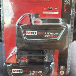 2 Pack M18 XC 5.0 Milwaukee 