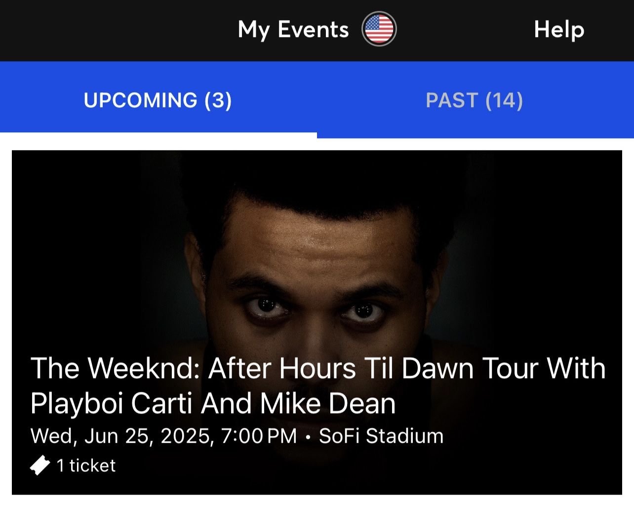 The Weeknd, SoFi Stadium June 25th