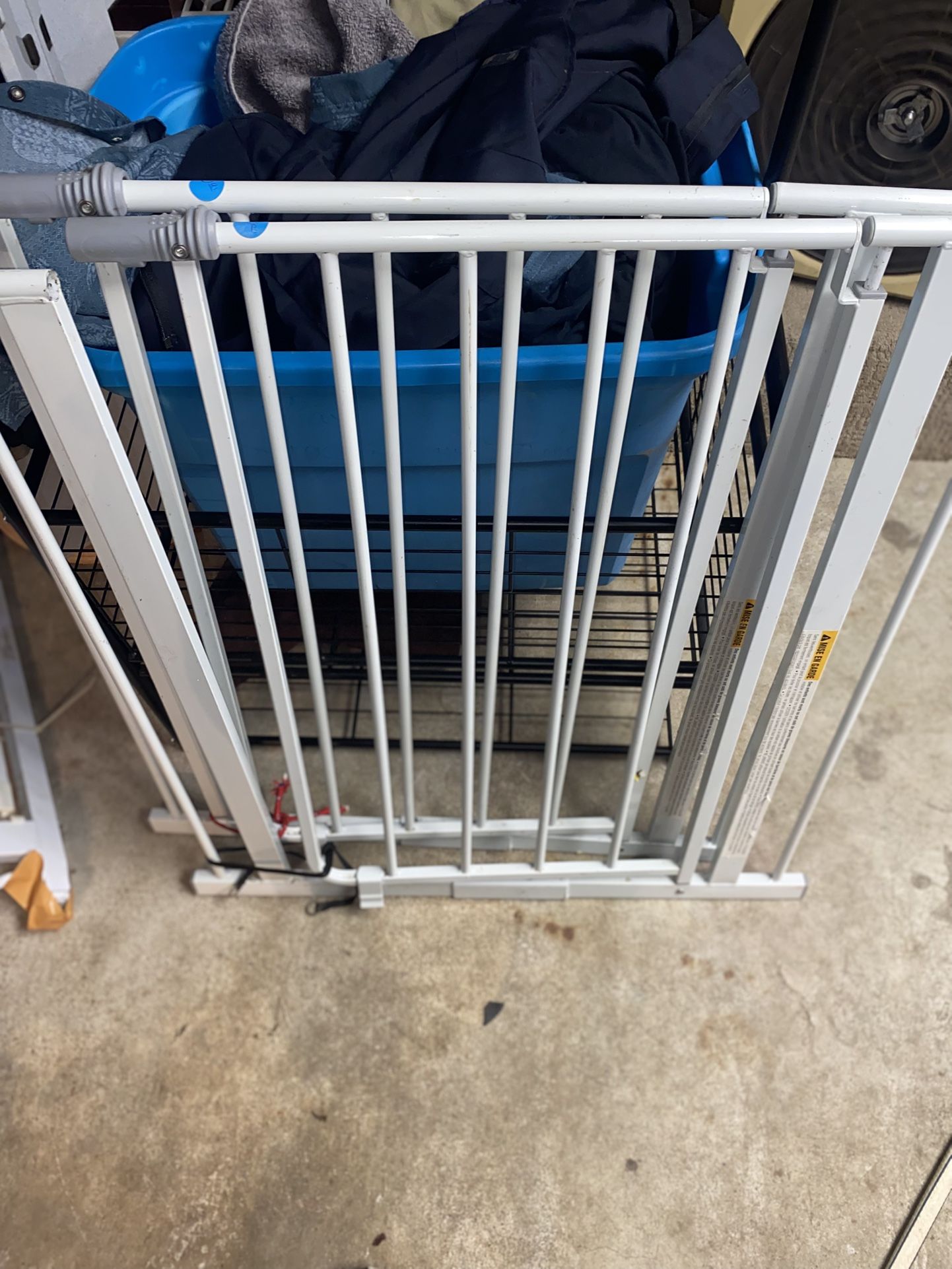 Two safety door gates