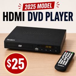 2025 HDMI DVD Player – Region Free – Like New