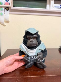 24K Polar Puff DNC 1997 Stuffed Gorilla Jean Jacket Universal Studios Plush