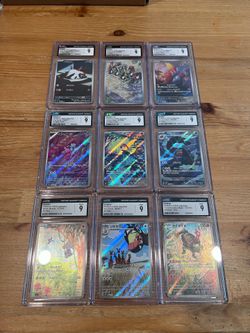 CGC 9 - 9 art rare japanese pokemon bundle