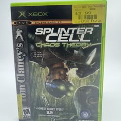 Tom Clancy's Splinter Cell Chaos Theory (Microsoft Xbox, 2006) Complete Tested