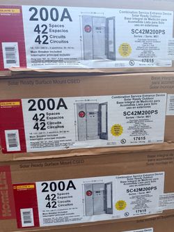 Square D Underground 200 amp 120/240v all in one residential panel 42 space
