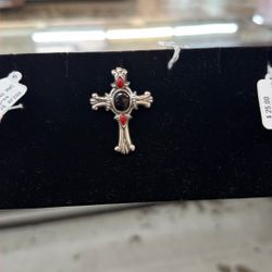 Black And Red Western Cross