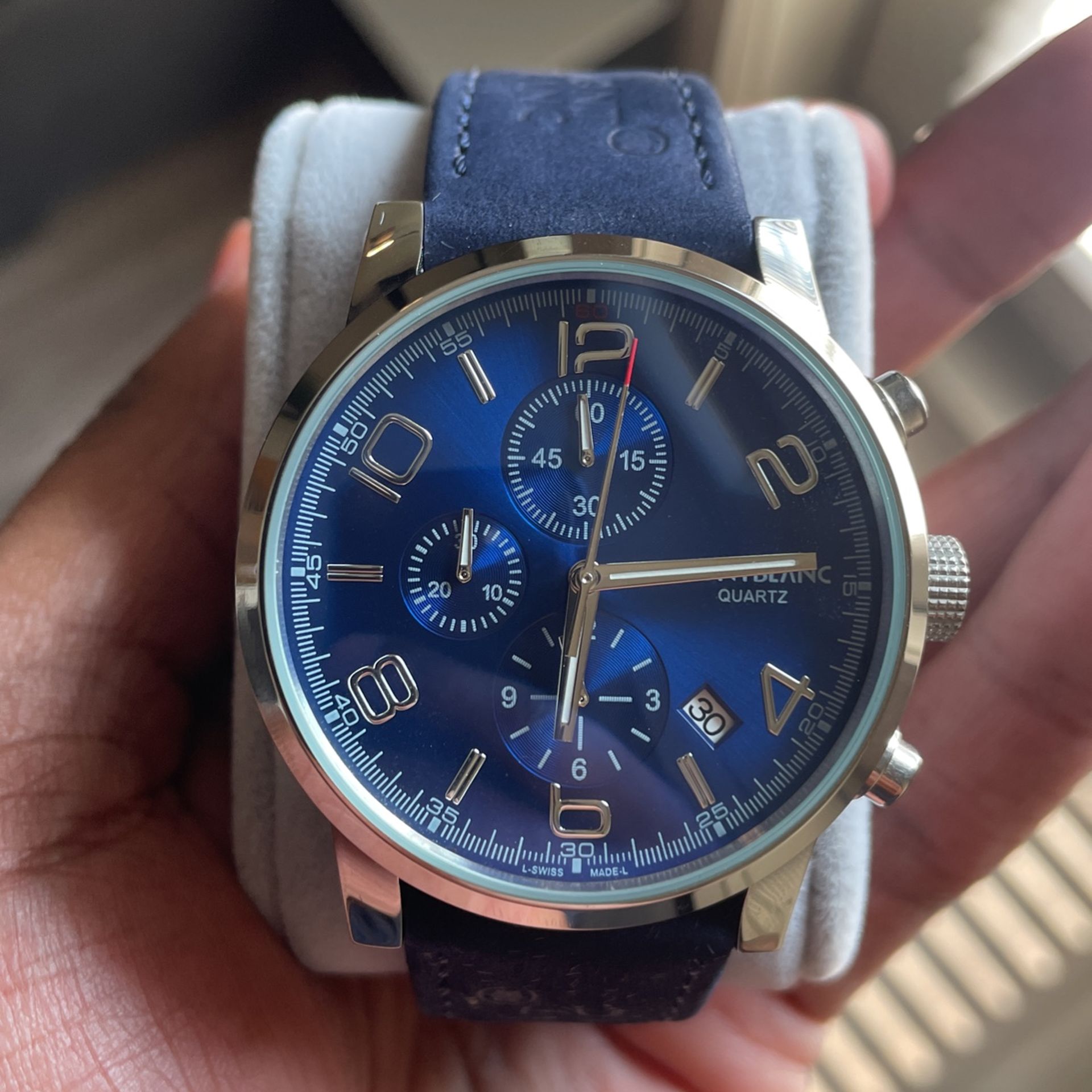 Mont Blanc Navy Blue /Silver/Blue Face