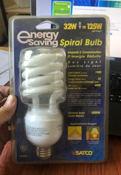 Energy saving spiral bulb
