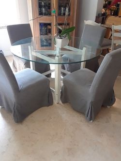 Dinning Set Glass Top