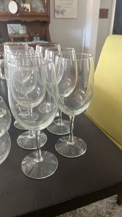 Large Clear Wine Glass