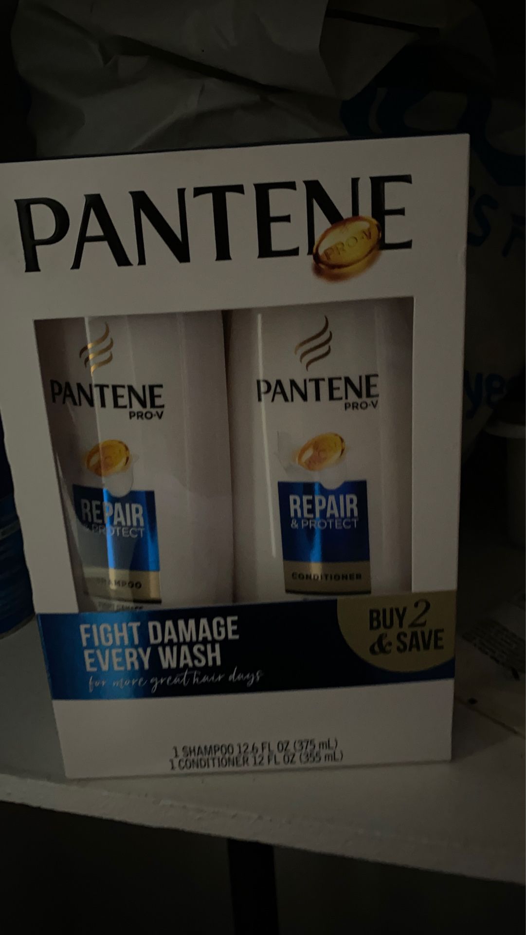Shampoo and conditioner Pantene