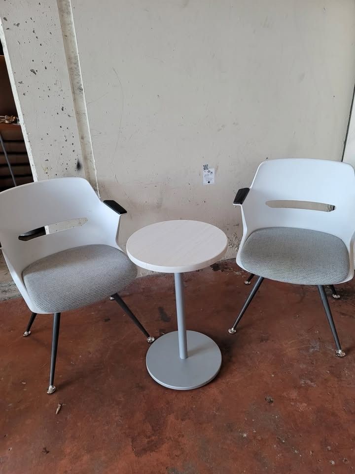 
A Used Pair of Stylish Armchairs with Round Table - Global Moda 6961 Chairs