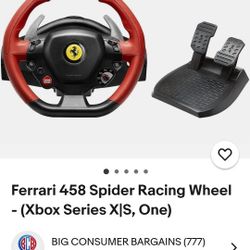 Thrustmaster - Ferrari 458 Spider Racing Wheel for Xbox One - Black/Red/Yellow