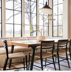 Crate and barrel dining table