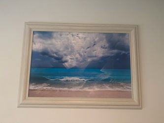Beach Scene Framed Wall Art