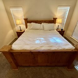 King bed set with nightstands