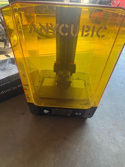 Resin Anycubic x2 3d printer and wash and cure station with extras