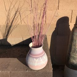 Authentic Carved Navajo  Vase  Signed By Artist.
