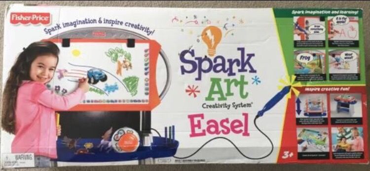 New Fisher Price Spark Art Easel Creativity System - NIB