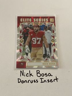 Nick Bosa San Francisco 49ers All-Pro DE Donruss Short Print Insert Card. 