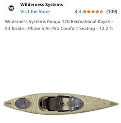 Wilderness System Kayak, Paddle & Cart