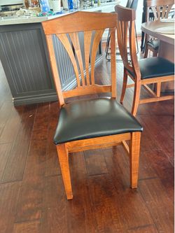6 Wood Dining Chairs
