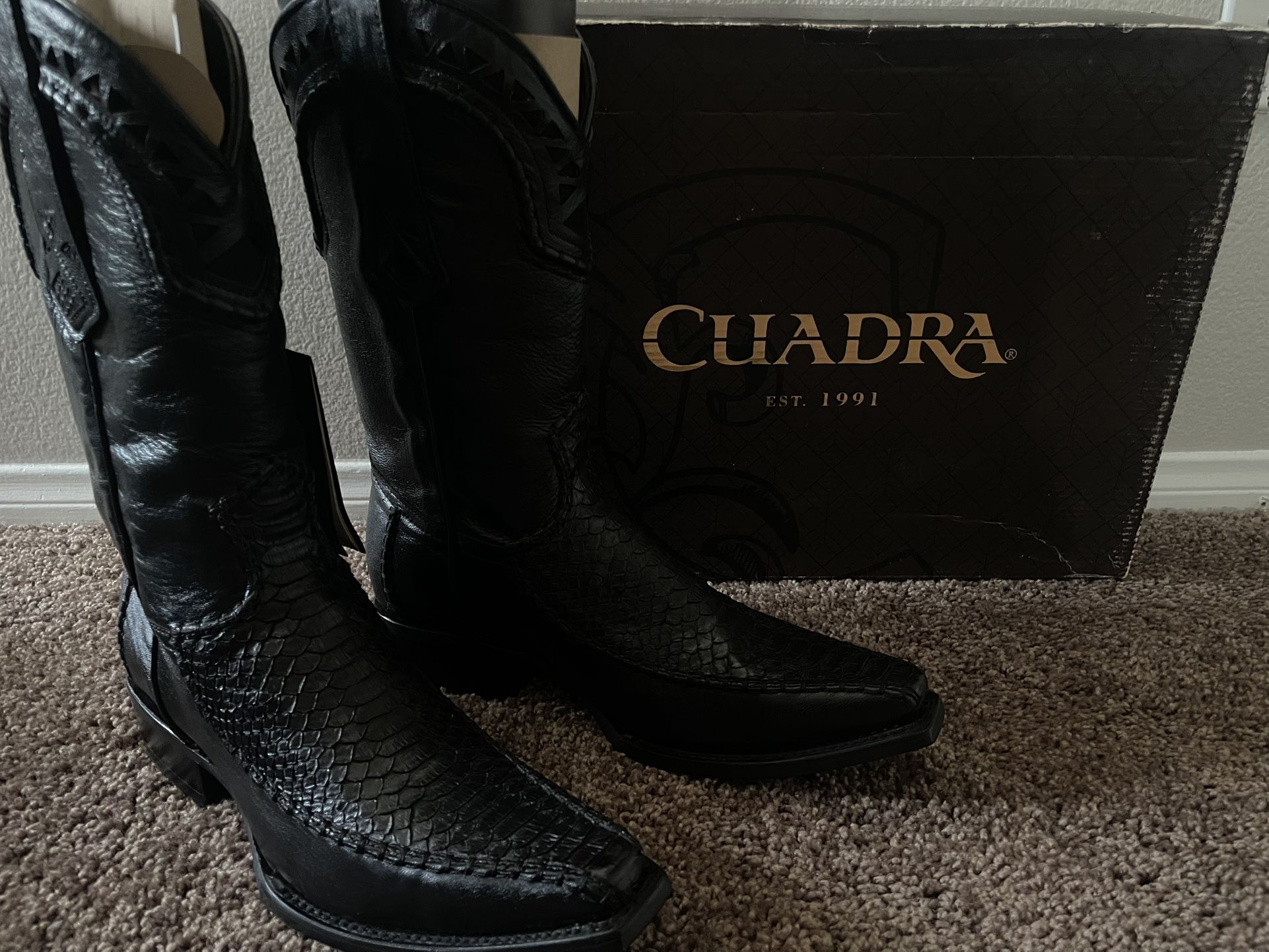 Black Python Original Cuadra Boots
