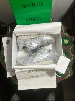 Bottega Veneta Orbit Sneakers Grey Silver
