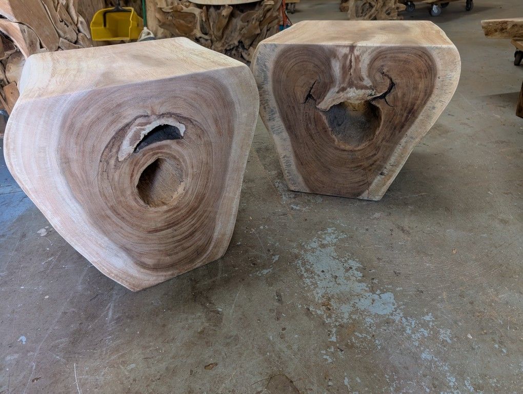Side End Tables Pair 