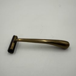 Antique Vintage Solid Brass Safety Razor 4.5"
