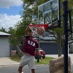 Lifetime 54 inch in ground basketball hoop adjustable basketball court