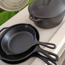 Lodge Cast Iron Cookware 4 Pcs