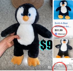 $9 ARTIC PENGUIN 🐧 BUILD A BEAR 🐻 WORKSHOP IN GREAT CONDITION