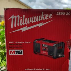 Milwaukee M18 job site radio..$65..firm on price.. brand new..first come first served... pickup only...