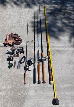 Complete Fishing Rod & Reel Bundle – Vintage Classics & Modern Workhorses (Clean Condition)