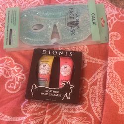 Brand New Face Gel Bear Mask And Goat Milk Hand Cream