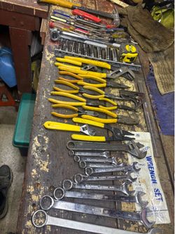 Toolbox with tools