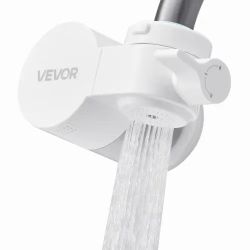 524^Faucet Mount Water Filter, Horizontal Water Purifier for Sink Tap, Carbon Fiber Filters, Removes Chlorine Lead with 1 Filter, Fits Most Kitchen or